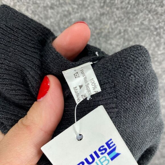 New Cruise Club Cardigan Shawl Women M Medium Black Ombre Knit Button Casual - Picture 9 of 11